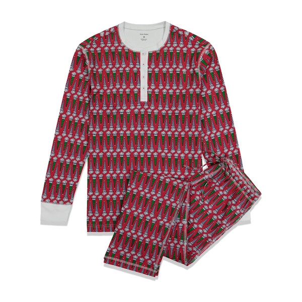 *Exclusive* Men's Jolly St. Nick Pajama Set, Red