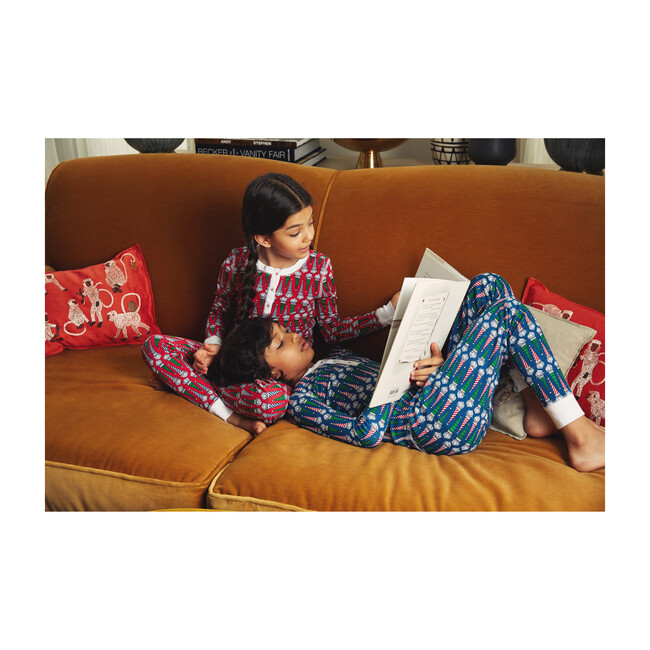 *Exclusive* Kids Jolly St. Nick Pajama Set, Red - Pajamas - 4