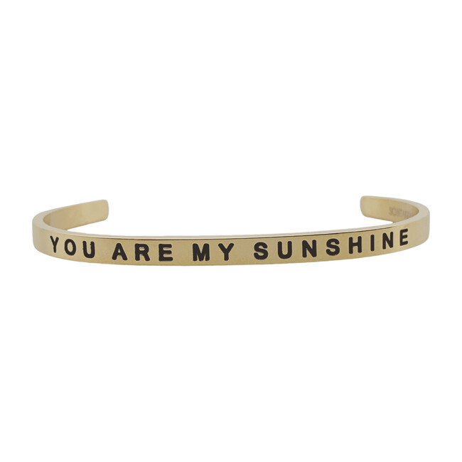 Baby & Child "You Are My Sunshine" Bracelet, Gold