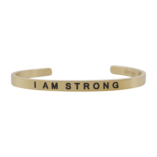 Baby & Child "I Am Strong" Bracelet, Gold