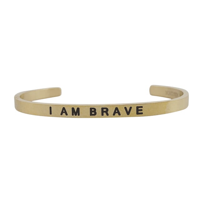 Baby & Child "I Am Brave" Bracelet, Gold