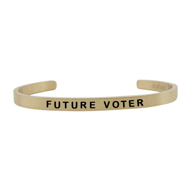 *Exclusive* Baby Vote Bracelet, Gold