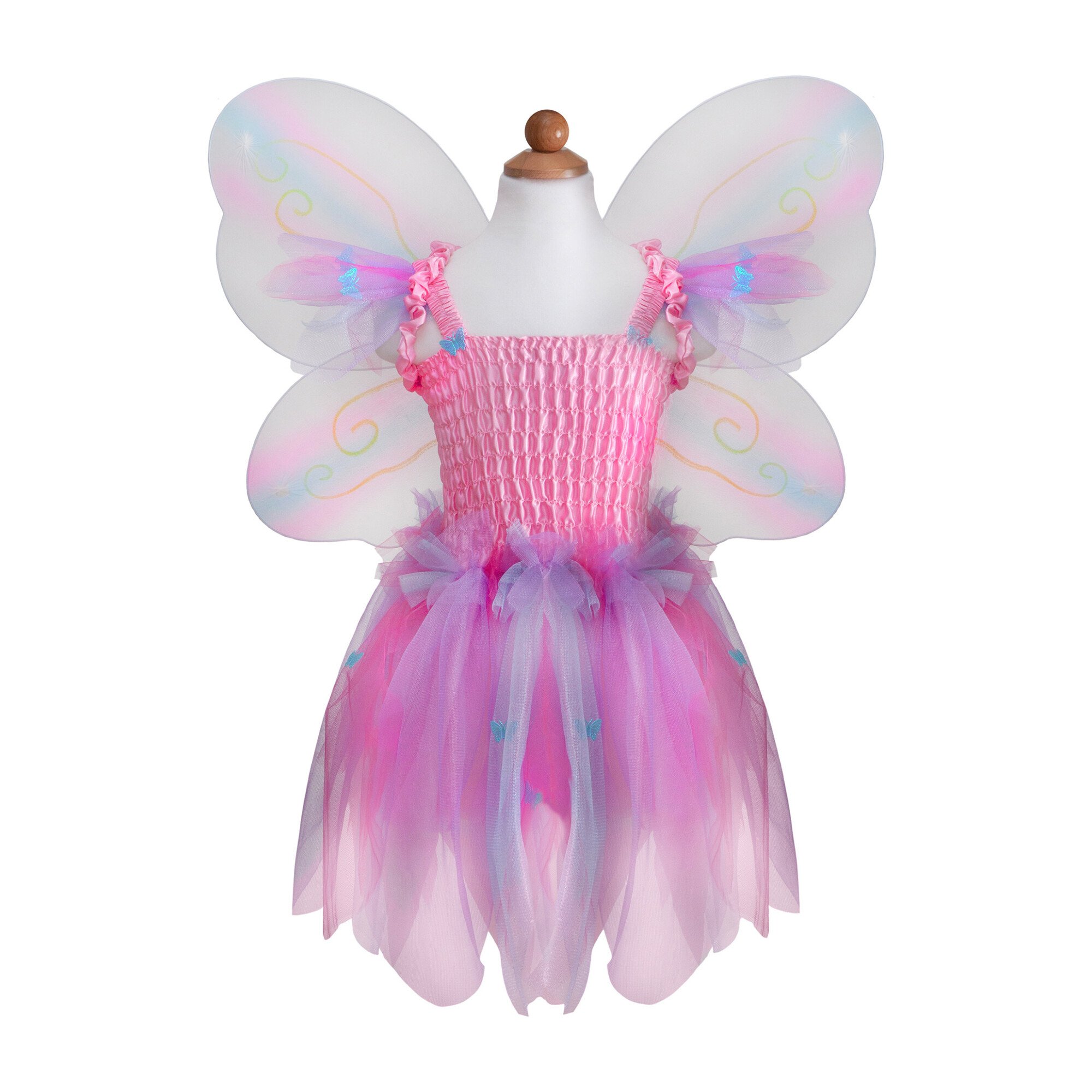 Butterfly Dress, Wings & Wand, Pink