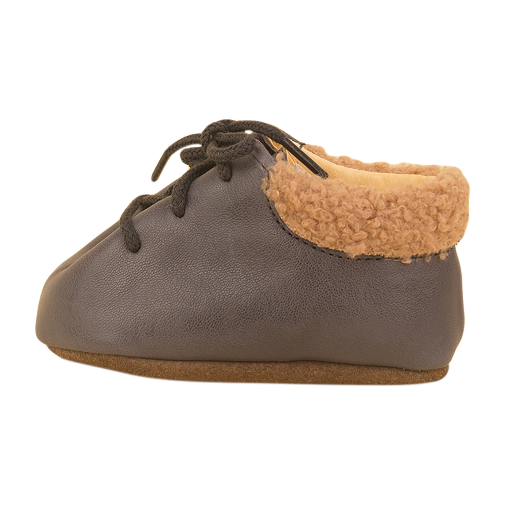 Soft Leather Bootie, Grey
