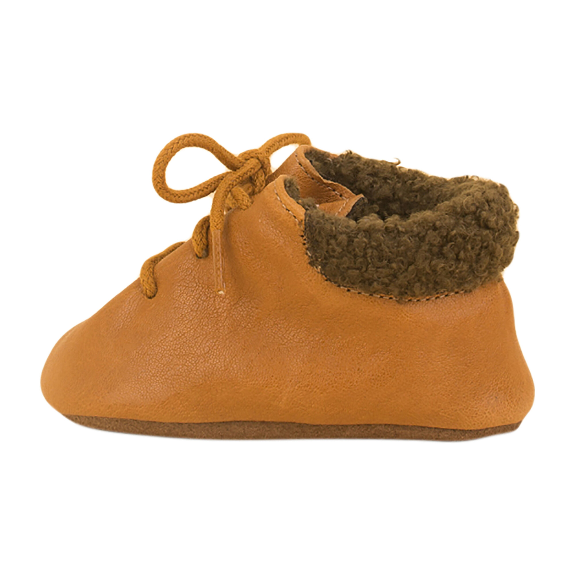 Soft Leather Bootie, Cognac