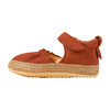 Ballerina with Strap, Terracota - Flats - 2