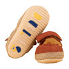 Ballerina with Strap, Terracota - Flats - 3