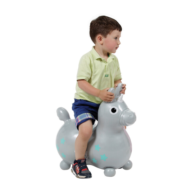 Rody Magical Unicorn with Pump, Silver