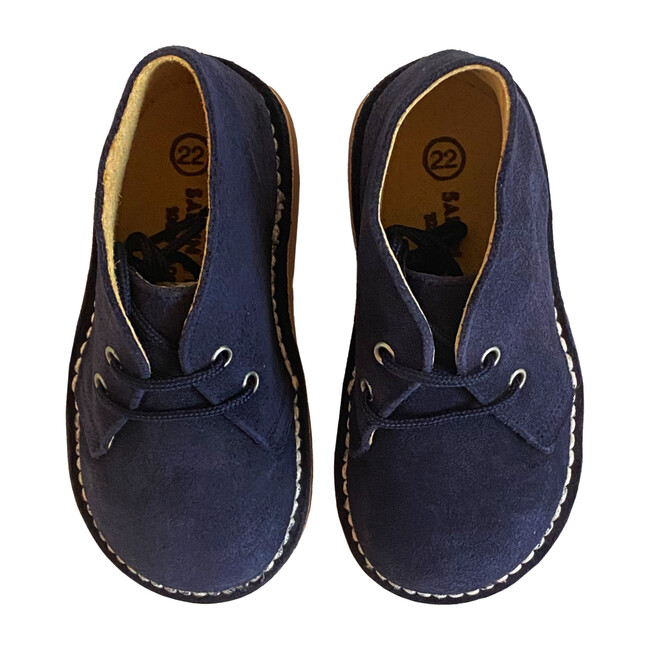 Navy Suede Boots