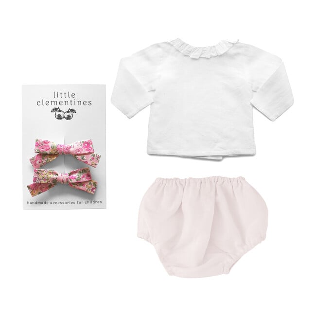 Louelle Liberty Bow Gift Set, Blossom Pink
