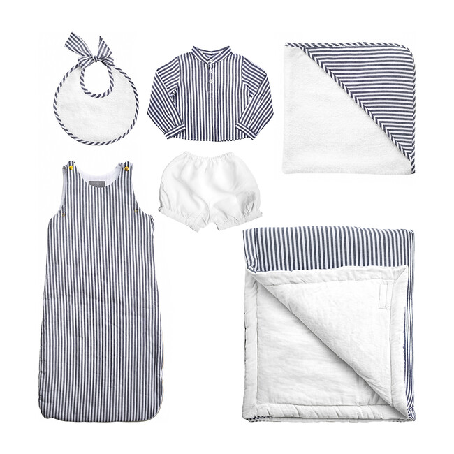 *Exclusive* Luxe Baby Gift Set, Harbour Island Stripe