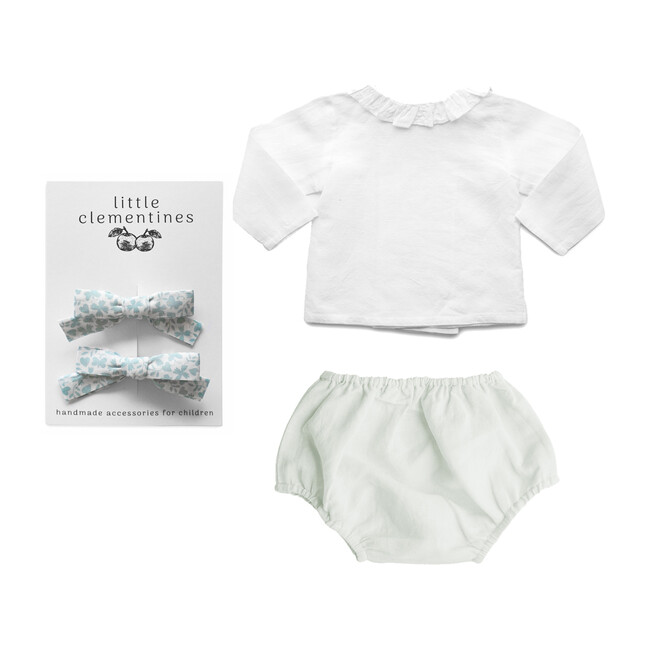 Louelle Liberty Bow Gift Set, French Grey