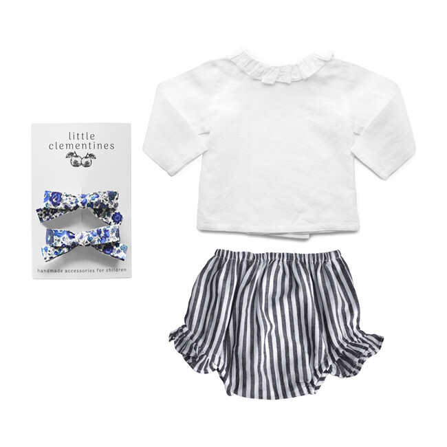 Louelle Liberty Bow Gift Set, Harbor Island Stripe