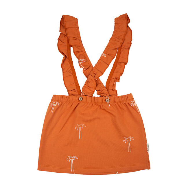 Palmtrees Salopette Dress, Bombay Brown - Dresses - 2