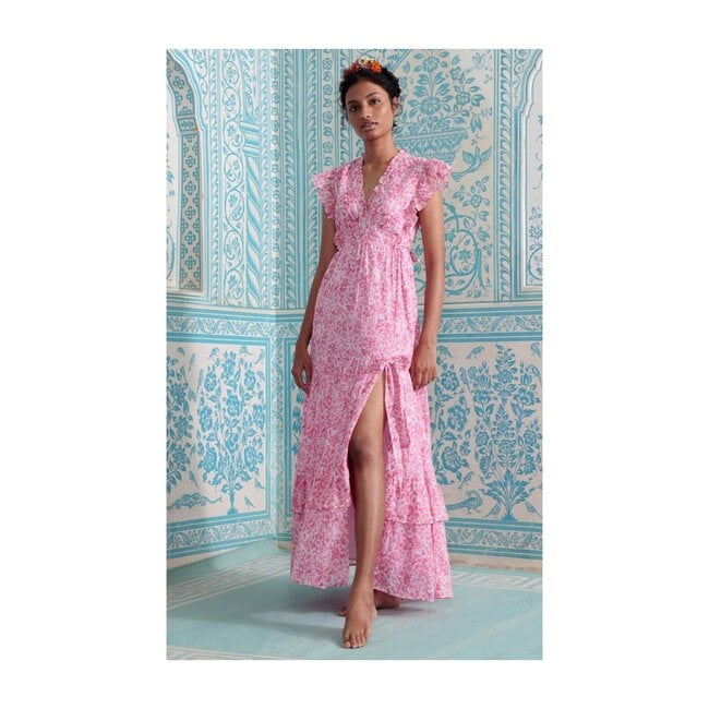 Women's Gabriela Dress, Clover Field Pink - Dresses - 2