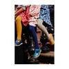 *Exclusive* Ribbed Cotton Tights, Navy Blue - Tights - 2