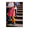 *Exclusive* Ribbed Cotton Tights, Navy Blue - Tights - 4