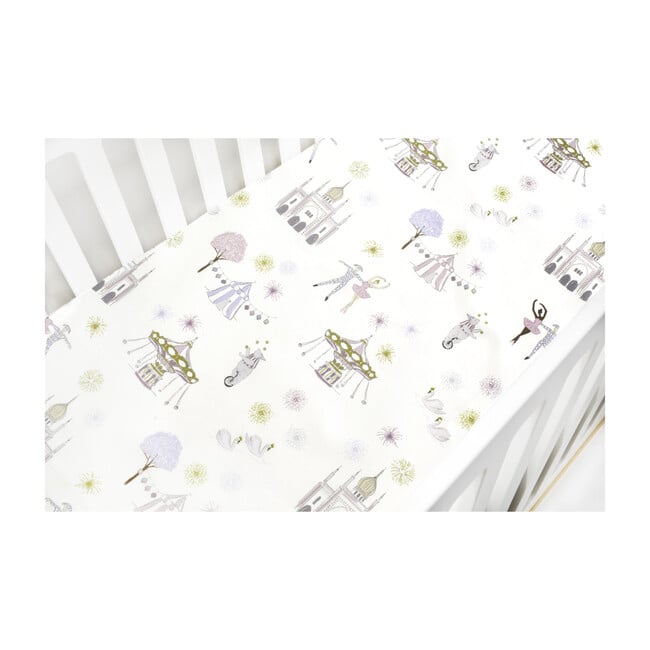 *Exclusive* Adventures in Wonderland Crib Sheet, Rose