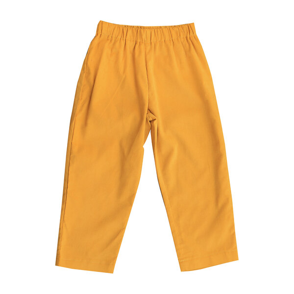 Luke Corduroy Pull-On Pant, Marigold - Kids Boy Clothing Pants - Maisonette