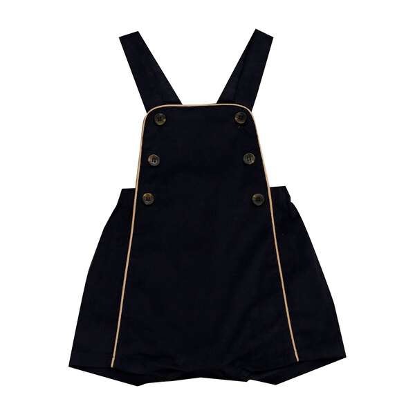 Judson Romper, Navy Corduroy