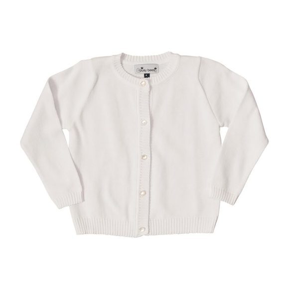 Classic Cardigan, White