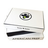 Cotton Face Mask, Navy Seersucker Stripe - Face Masks - 3
