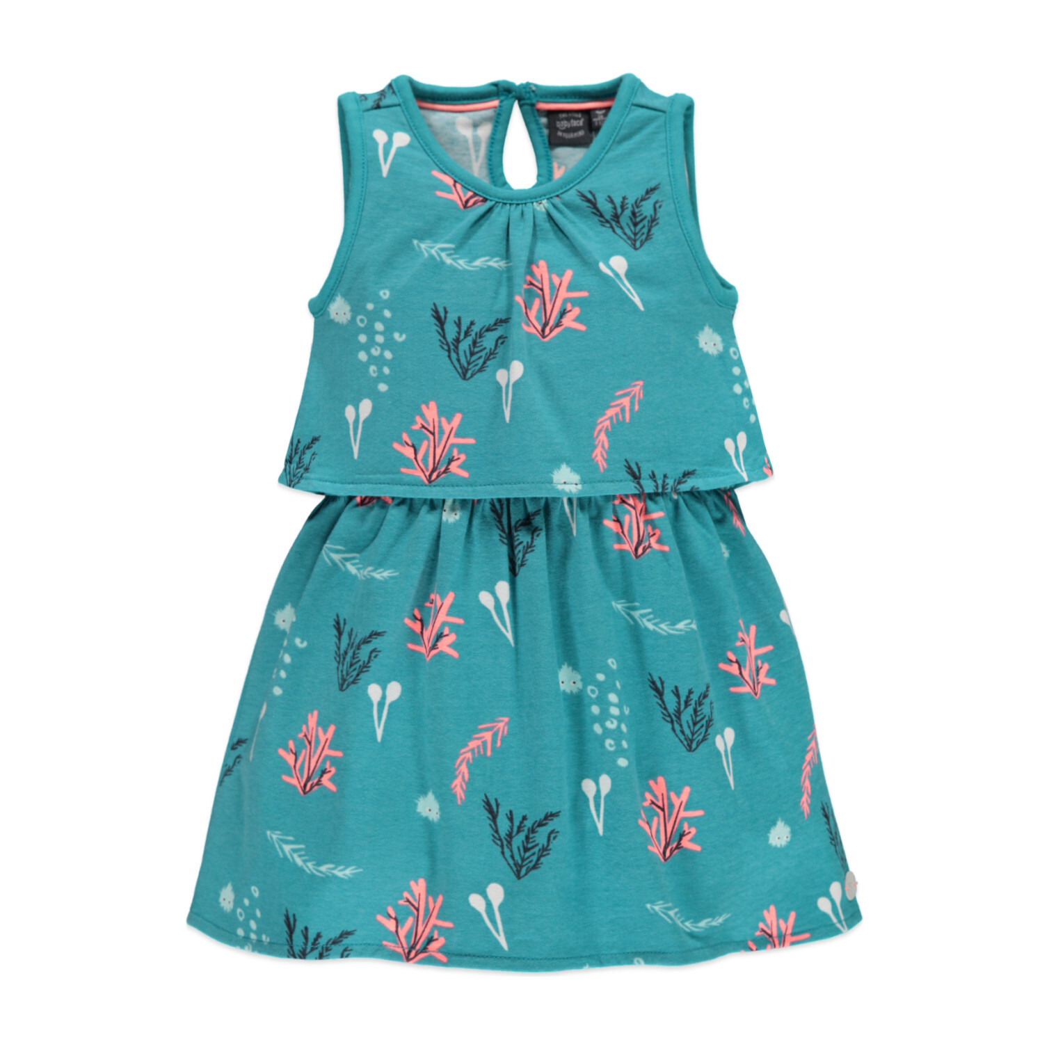 Print Dress, Sea Green