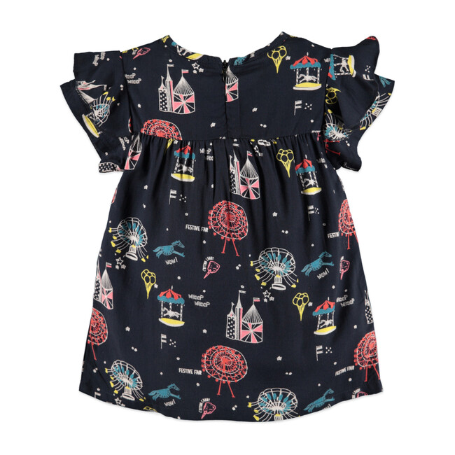 Print Dress, Dark Grey
