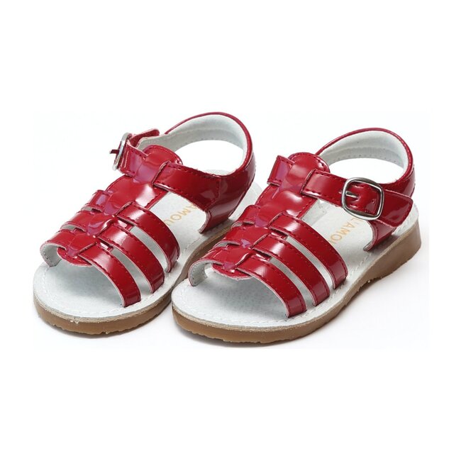Saylor Fisherman Sandal, Red - Sandals - 1