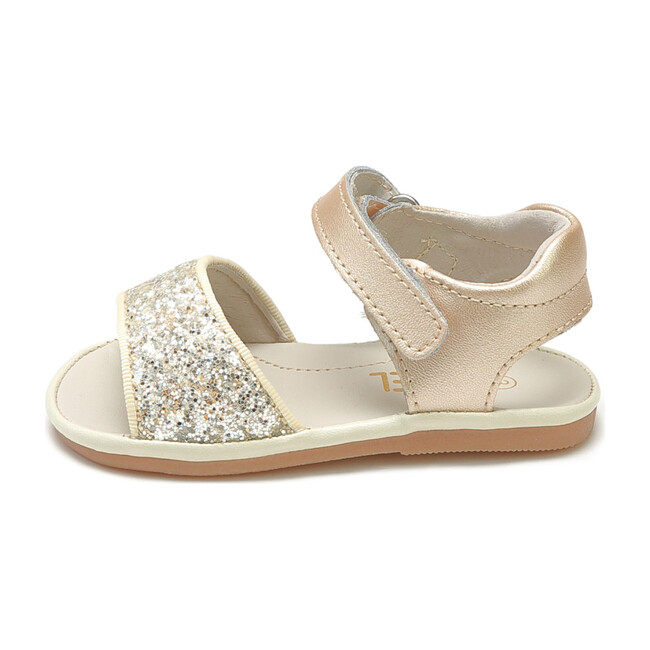 Baby Elise Glitter Open Toe Sandal, Champagne