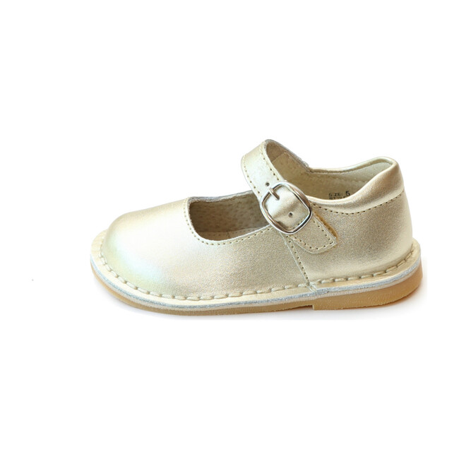 Grace Metallic Leather Stitch Down School Mary Jane, Gold