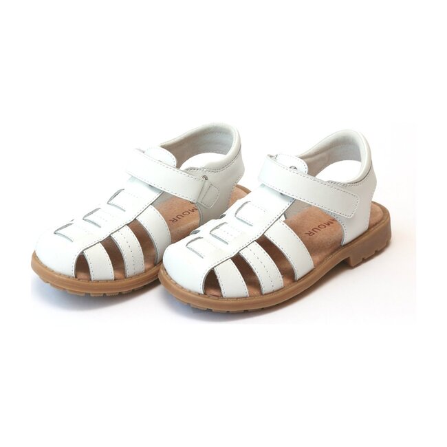 Tate Sporty Fisherman Sandal, White