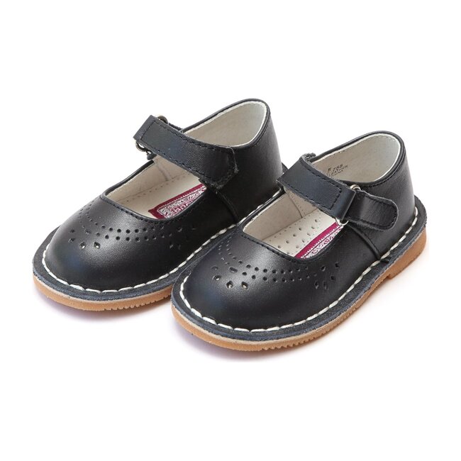 Allegra Stitch Down Leather Mary Jane, Navy