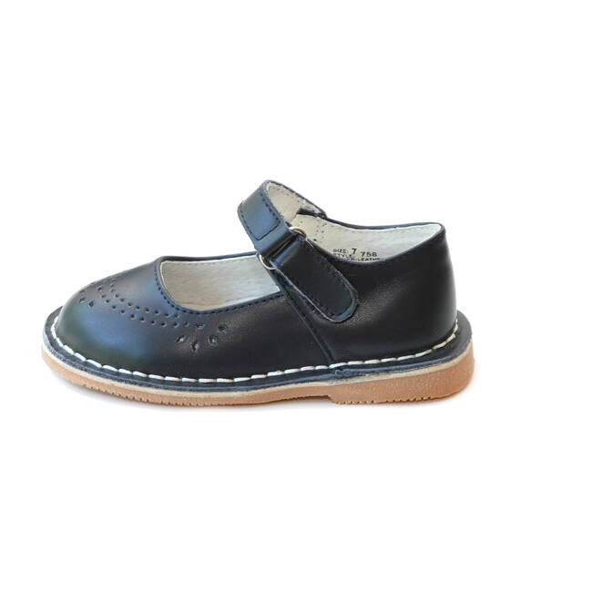 Allegra Stitch Down Leather Mary Jane, Navy