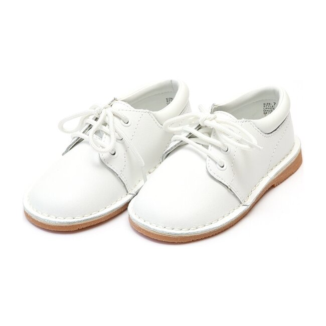 Tyler Stitch Down Leather Lace Up Shoe, White