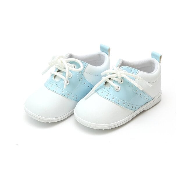Baby Austin Leather Saddle Oxford Shoe, White