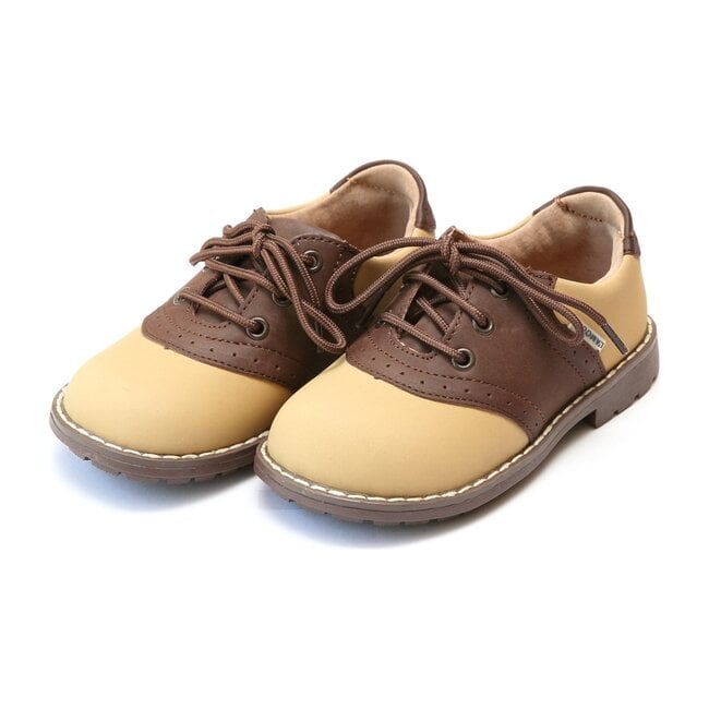 Mason Two Tone Saddle Oxford Shoe, Brown Kids Boy Mason Two Tone Saddle Oxford Shoe, Brown Kids Boy
