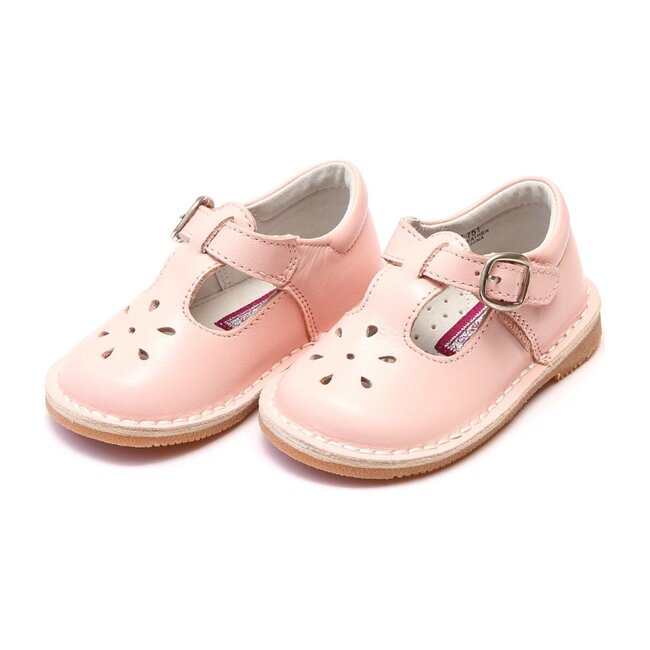Joy Classic Leather Stitch Down T-Strap Mary Jane, Pink