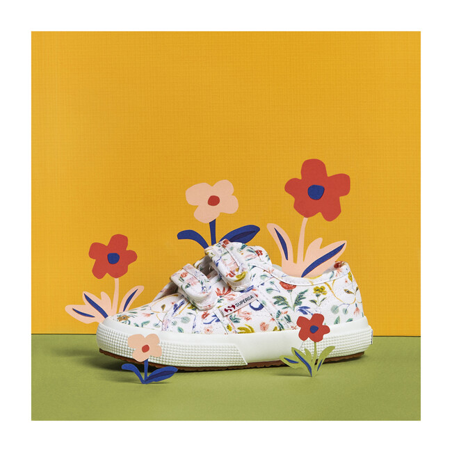 *Exclusive* Canvas Velcro Sneaker, Flowers & Rabbits - Sneakers - 6