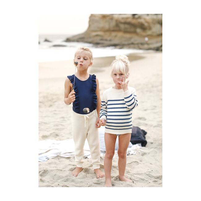 Cream Knit Pant