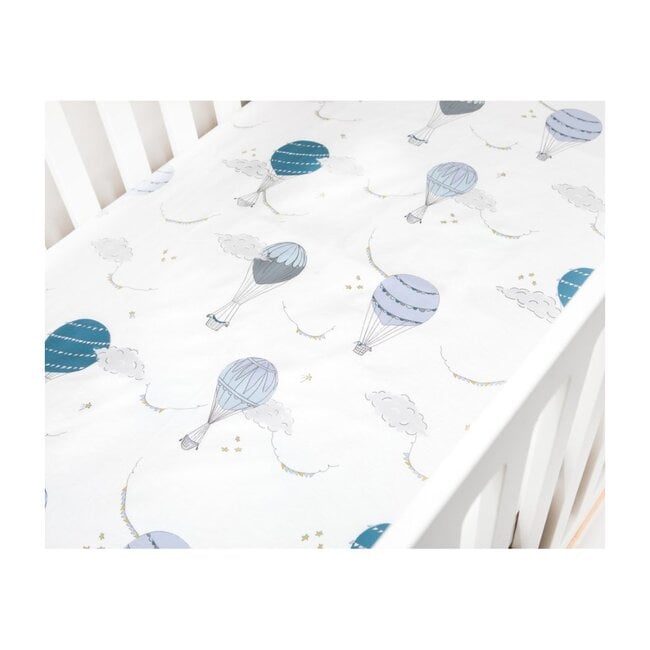 Touch The Sky Crib Sheet, Blue - Other Accessories - 1