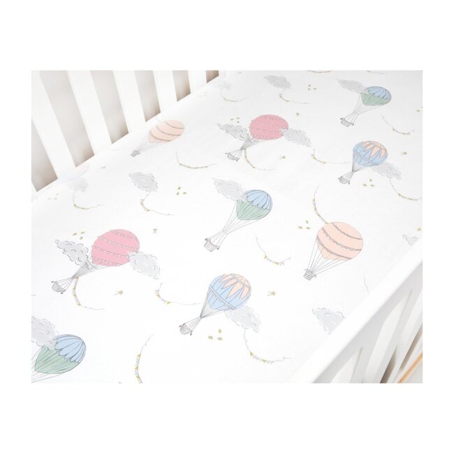 Touch The Sky Crib Sheet, Pink - Other Accessories - 1