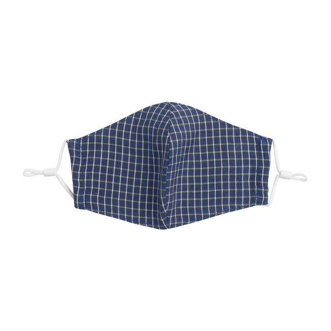 Kids Mixed Checks Mask Bundle, Red & Blue