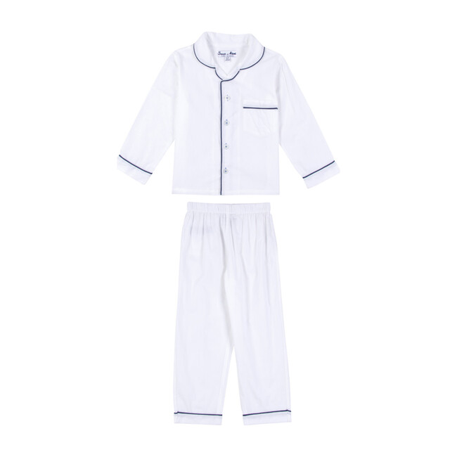 Boys Long Sleeve & Pant Set, White