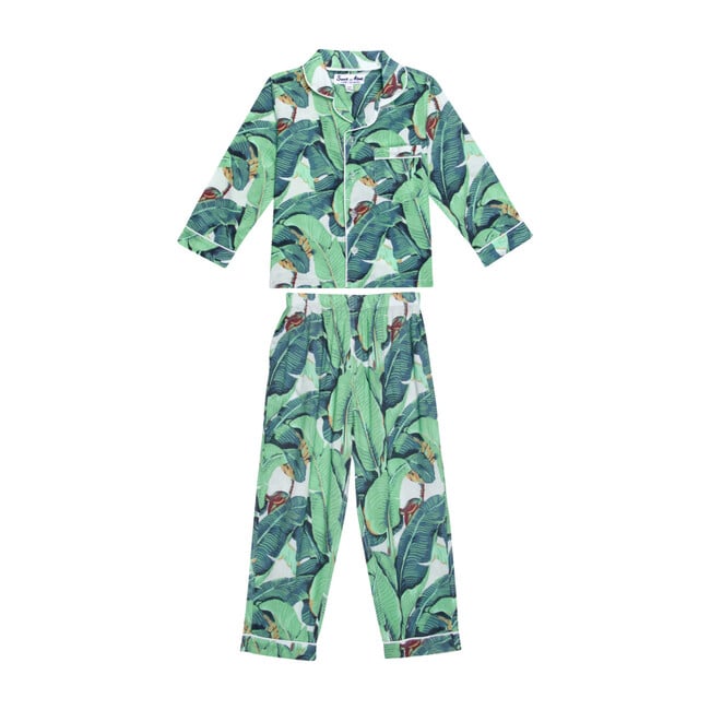 Kids Long Sleeve & Pant Set, Martinique Banana Leaf