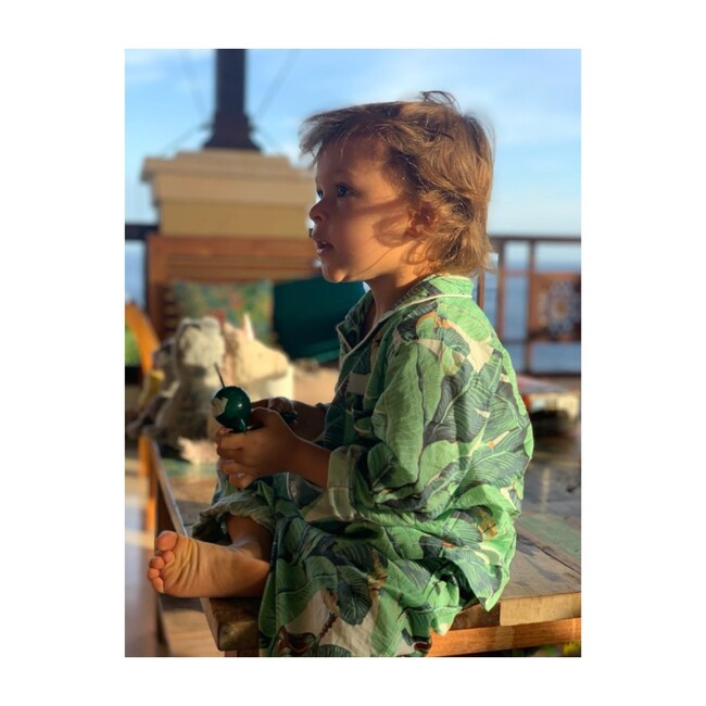 Kids Long Sleeve & Pant Set, Martinique Banana Leaf