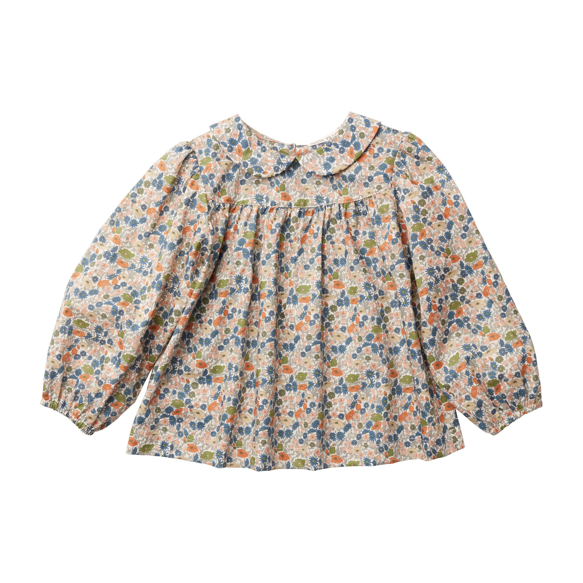 Esther Peter Pan Blouse, Poppy Forest