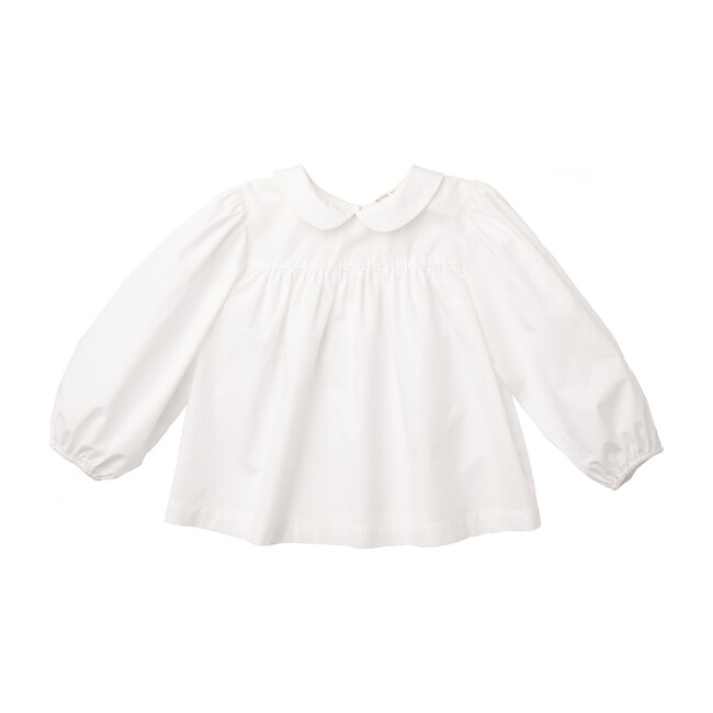 Esther Peter Pan Blouse, White