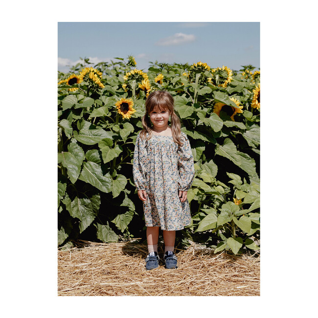 Maelle Square Neck Dress, Poppy Forest