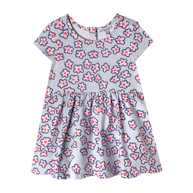 Mini Grace Dress, Purple Dotted Floral - Play Dresses - 1